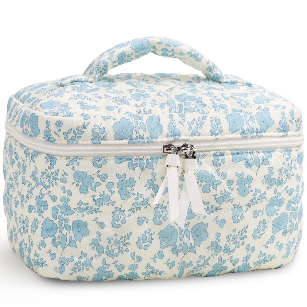 Large Makeup Bag Cute Cosmetic Bag For Women Floral Coquette Aesthetic🌸